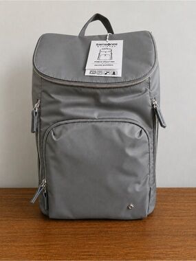 Samsonite Gray Travel Backpack with Front Pocket